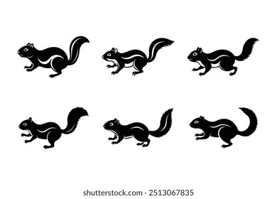 Uinta Ground Squirrel run Vector illustration  