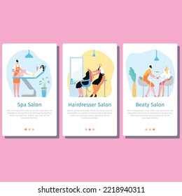 uiux beauty salon mobile set rdesign-with-background
