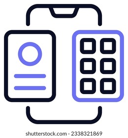 Icono de diseño UIUX se puede usar para web, aplicación móvil, infografía, etc
