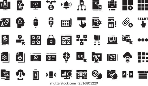 Coleção de ícones de vetor de alta qualidade com traço editável. Ideal para projetos profissionais e criativos.