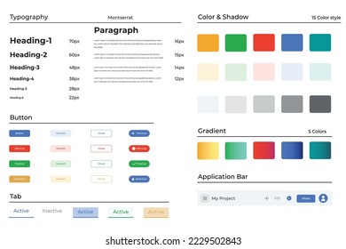 UIUX kit collection. User interface elements for any design.
