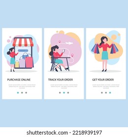 uiux purchase online onboarding app screens design