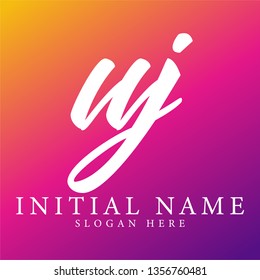 uj initial logo design with a creative and minimalist concept. Vector EPS 10.