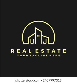 UJ initials homes modern building company logo vector.eps