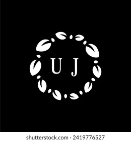 Iconos y gráficos de arte de vectores con logotipo de la carta UJ Initials