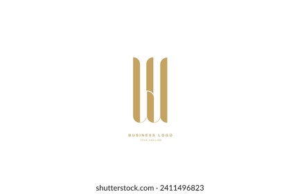 UJ, JU, U, J, Abstract Letters Logo Monogram