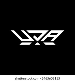 UJA-Buchstabenlogo Vektorgrafik-Design, UJA schlicht und modern Logo. UJA luxuriöses Alphabet-Design  