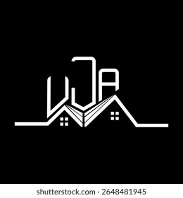 UJA Real State logo design, UJA simple and modern logo. UJA luxurious alphabet design  