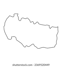 Mapa del distrito de Ujar, división administrativa de Azerbaiyán.