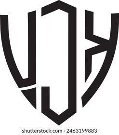 UJK Sheild logo design, icon, symbol, vector file