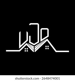 UJO Real State logo design, UJO simple and modern logo. UJO luxurious alphabet design  
