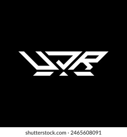 Diseño del Vector del logotipo de la letra de UJR, logotipo simple y moderno de UJR. Diseño lujoso del alfabeto UJR  