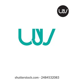 UJV Logo Letter Monogram Design