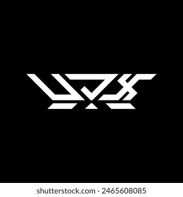 Diseño de Vector de logotipo de letra UJX, logotipo simple y moderno UJX. Diseño de alfabeto de lujo UJX  