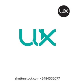 UJX Logo Letter Monogram Design