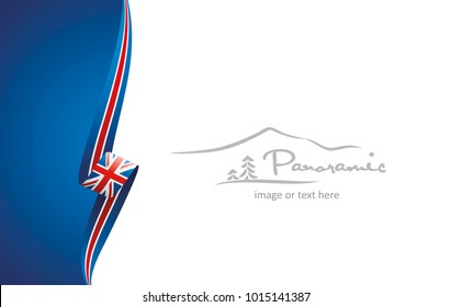 UK abstract flag brochure cover poster wall mural background vector