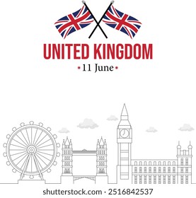 UK Banner United Kingdom Extreme Elegant National flag of United Kingdom with textured flag. flag banner background