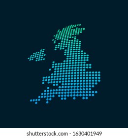 UK Blank Map Vector . UK Digital Map Template . UK Silhouette . Black UK Map . Colorful Map Of United Kingdom . United Kingdom National Flag . Great Britain Flag Maps Sphere Dots Globe Surface