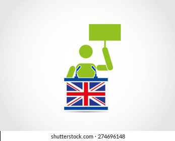 UK Britain Demonstration Aspirational Speech