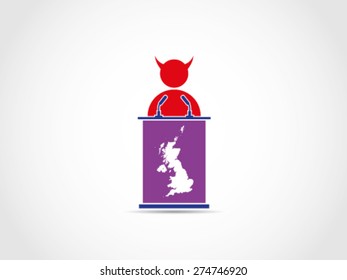 UK Britain Evil Bad Corrupt Supporter