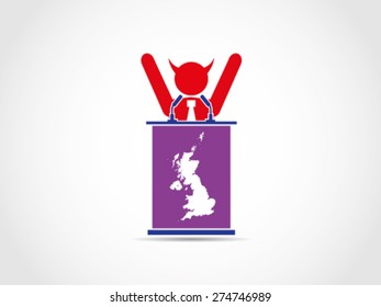 UK Britain Evil Bad Corrupt Win Celebrate Election Politician