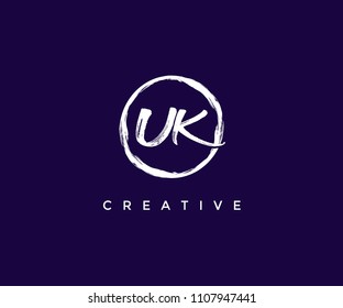 UK Brush Logo Design Template