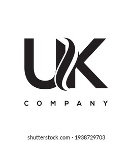 UK creative letter logo design