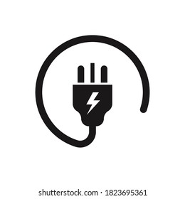 uk electric plug icon on white background. Vector