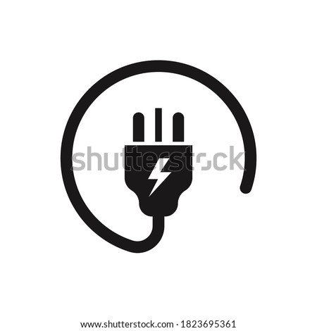 uk electric plug icon on white background. Vector