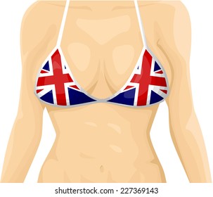 UK flag bikini