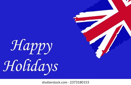  UK flag with brush paint textured isolated on png or transparent background,Symbols of United Kingdom,Great Britain , template for banner,card,advertising ,promote,ads, web design, magazine,vector