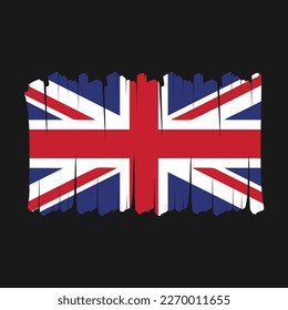 UK Flag Brush Vector Design