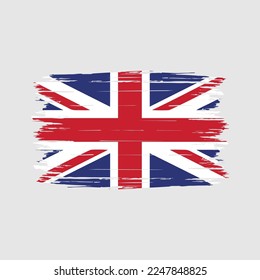 UK Flag Brush Vector Illustration