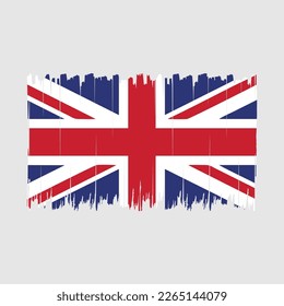 UK Flag Brush Vector Illustration