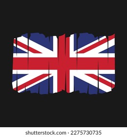 UK Flag Brush Vector Illustration
