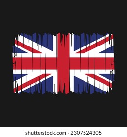 UK Flag Brush Vektor Illustration