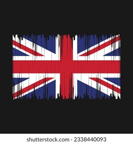 UK Flag Brush Vector Illustration