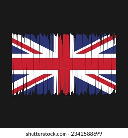 UK Flag Brush Vector Illustration