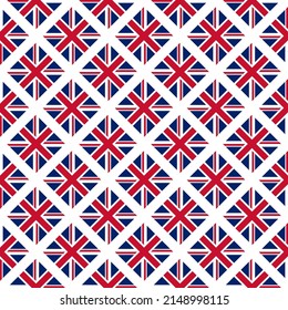 uk flag ceramic tile pattern. abstract background. vector illustration