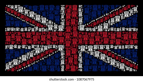 Uk Flag Composition Organized Uncle Sam Stock Vector (Royalty Free ...