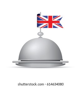 uk flag dinner platter