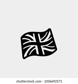 UK flag icon. Great Britain icon. Great Britain flag icon.