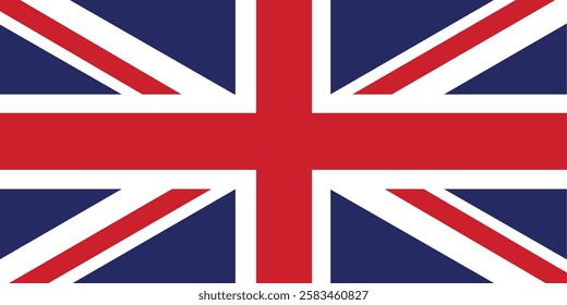 UK flag official isolated on transparent PNG background. Perfect for designs, high-quality vector image.