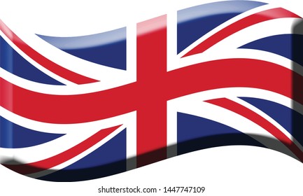 UK flag pin vector illustration design united kingdom