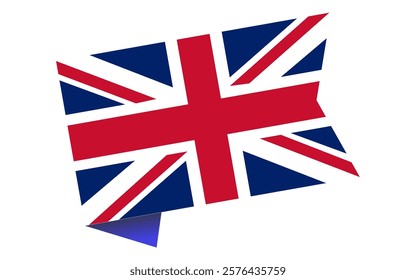 UK flag ribbon icon on white background
vector flag ribbon icon