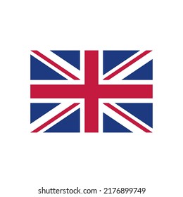 UK flag. Union Jack flag, British flag. Vector icon