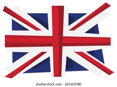 UK flag of United Kingdom. Union Jack . Vector. Illustration. svg