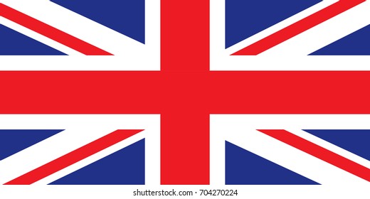 UK flag. Flag of United Kingdom vector