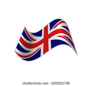 The UK Flag. Vector illustration of the country great britain. United kingdom.