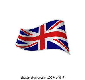 The UK Flag. Vector illustration of the country great britain. United kingdom.